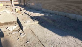 پروژه بلوک فرش پیاده رو محله باغکومه