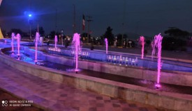 اجرای نورپردازی میدان شهدا 